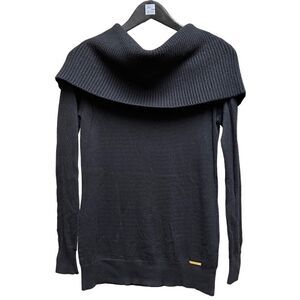 🌟70% OFF🌟Michael Kors Off The Shoulder Black Sweater with Logo